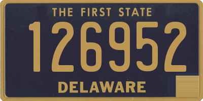 DE license plate 126952