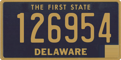 DE license plate 126954