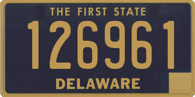 DE license plate 126961