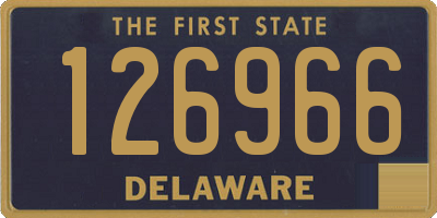 DE license plate 126966