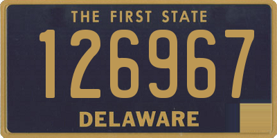 DE license plate 126967