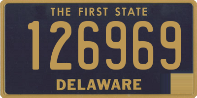 DE license plate 126969