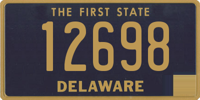 DE license plate 12698