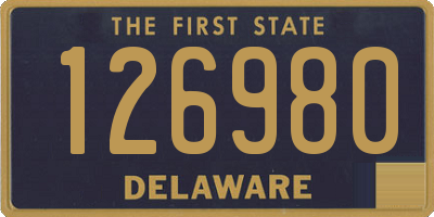 DE license plate 126980