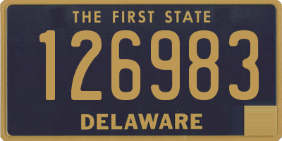 DE license plate 126983