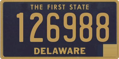 DE license plate 126988