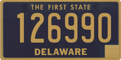 DE license plate 126990