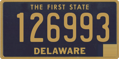 DE license plate 126993