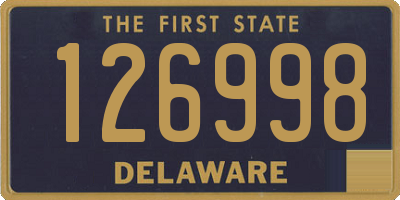 DE license plate 126998