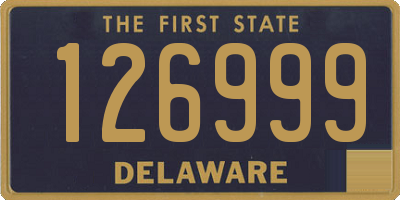 DE license plate 126999