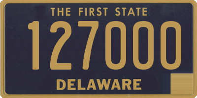 DE license plate 127000