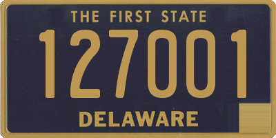 DE license plate 127001