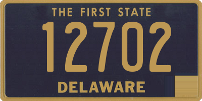 DE license plate 12702