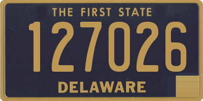 DE license plate 127026