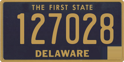 DE license plate 127028