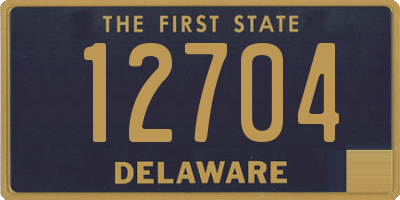 DE license plate 12704