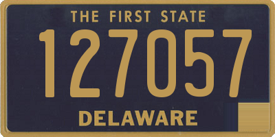 DE license plate 127057