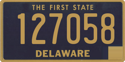 DE license plate 127058