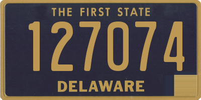 DE license plate 127074