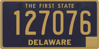 DE license plate 127076