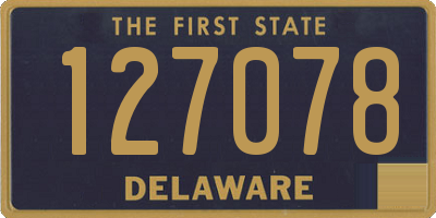 DE license plate 127078