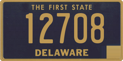 DE license plate 12708
