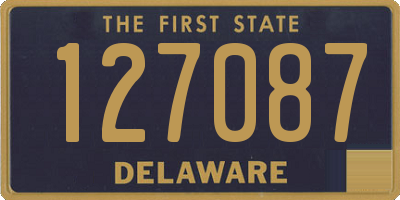 DE license plate 127087