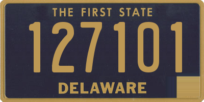 DE license plate 127101