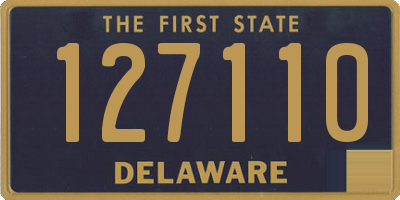 DE license plate 127110