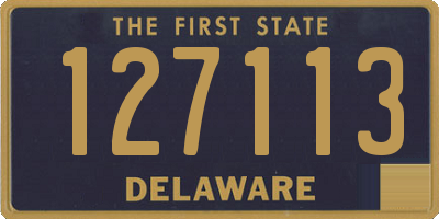 DE license plate 127113