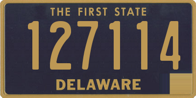 DE license plate 127114