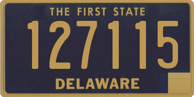 DE license plate 127115