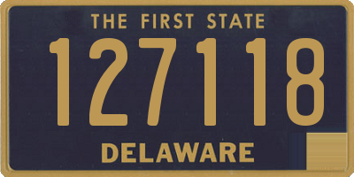 DE license plate 127118