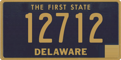 DE license plate 12712