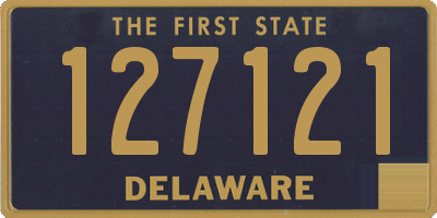 DE license plate 127121