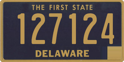 DE license plate 127124