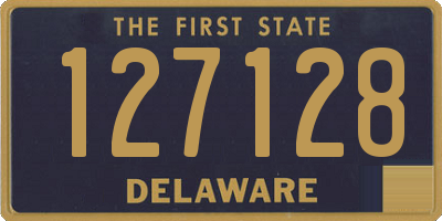 DE license plate 127128