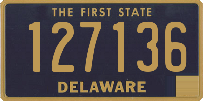 DE license plate 127136