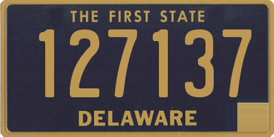 DE license plate 127137