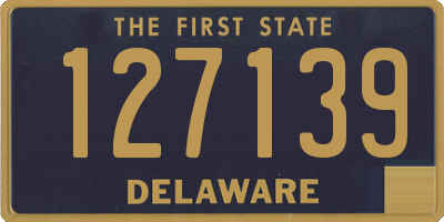 DE license plate 127139