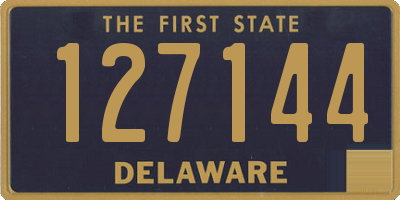 DE license plate 127144