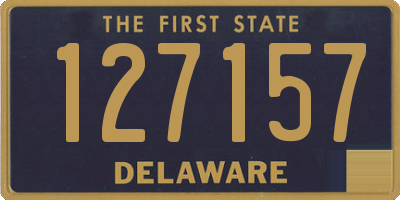 DE license plate 127157