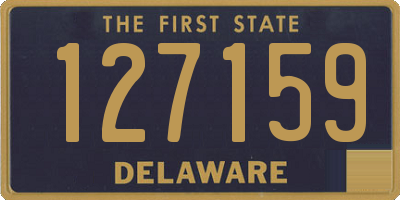 DE license plate 127159