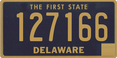 DE license plate 127166