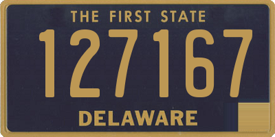 DE license plate 127167