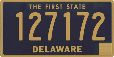 DE license plate 127172