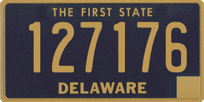 DE license plate 127176