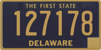 DE license plate 127178