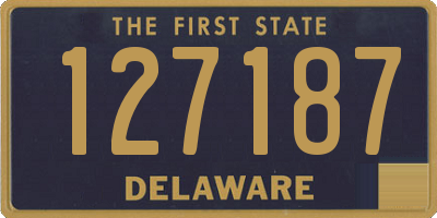 DE license plate 127187