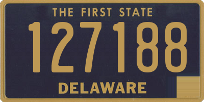 DE license plate 127188